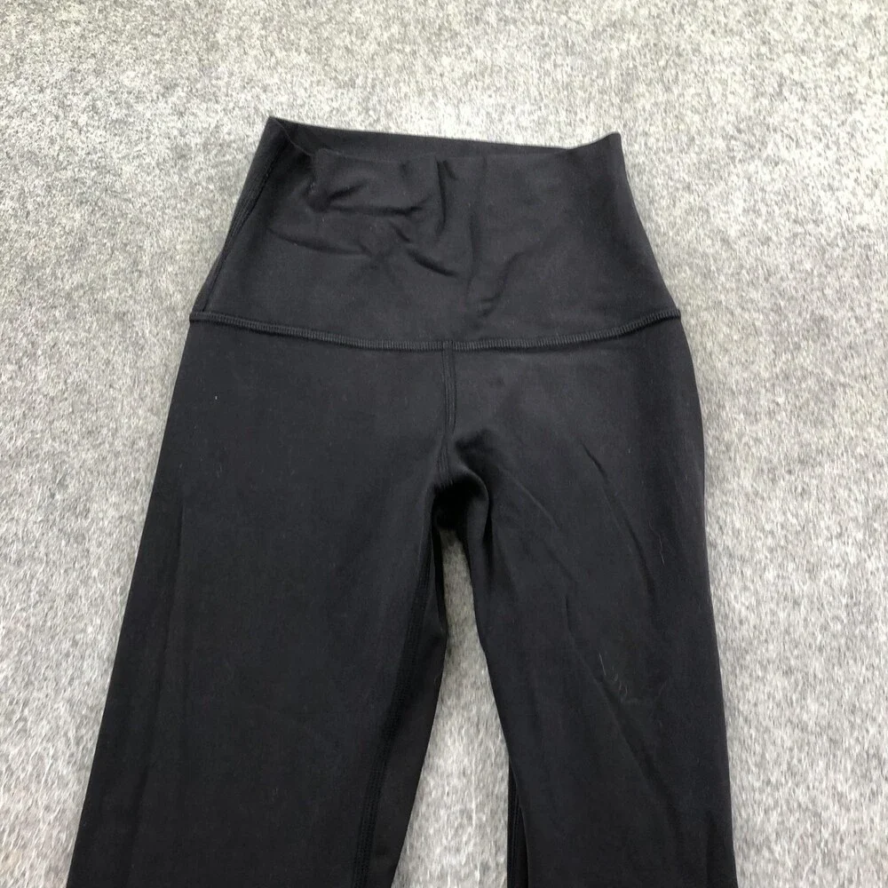 Lululemon Leggings Womens 0 Black High Rise Capri Cropped Yoga Gym Athletic - Picture 3 of 9